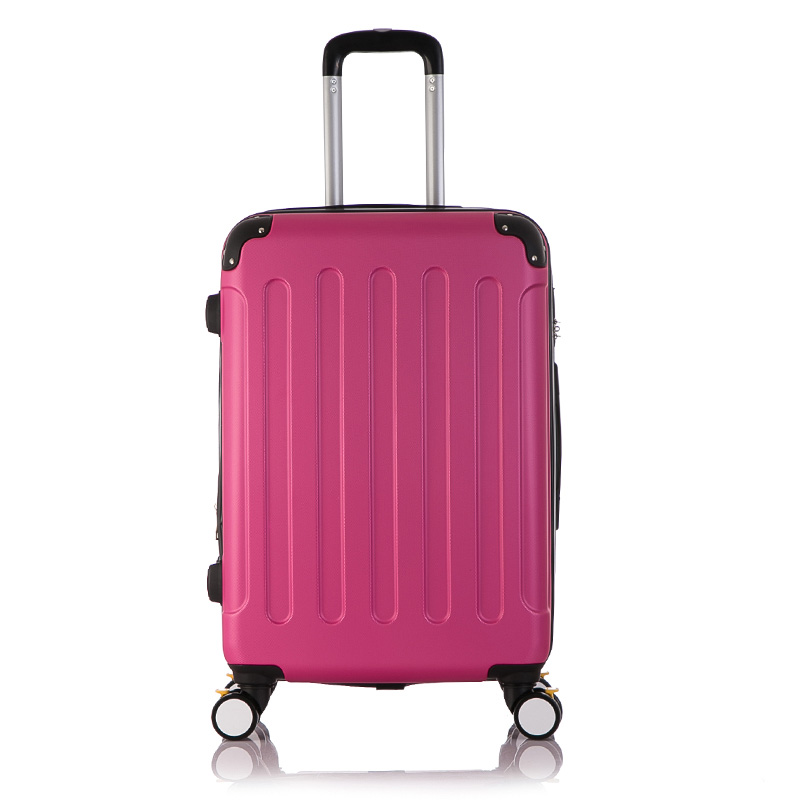 pink suitcases with wheels