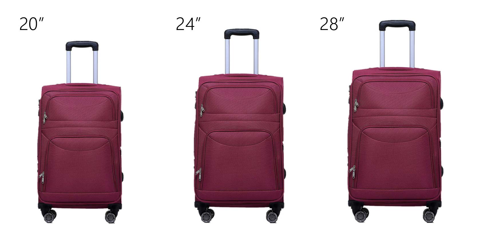 Premium 20/24/28 Inch ABS Hardside Luggage Full Details