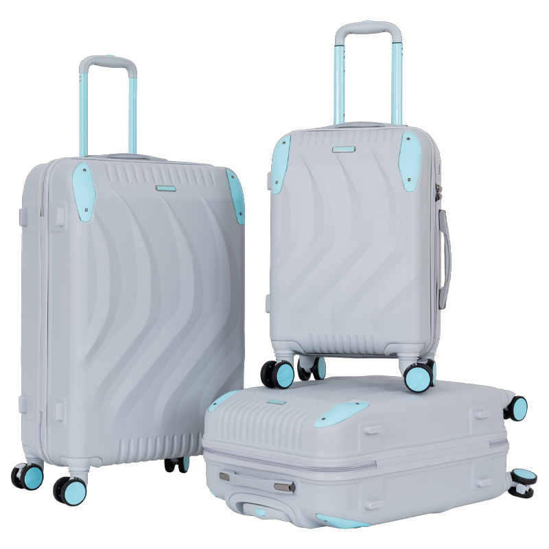Bold color ABS suitcase construction