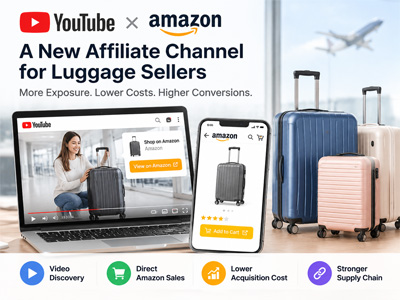 YouTube × Amazon：旅行かばん販売業者向けの新たなアフィリエイトチャネル